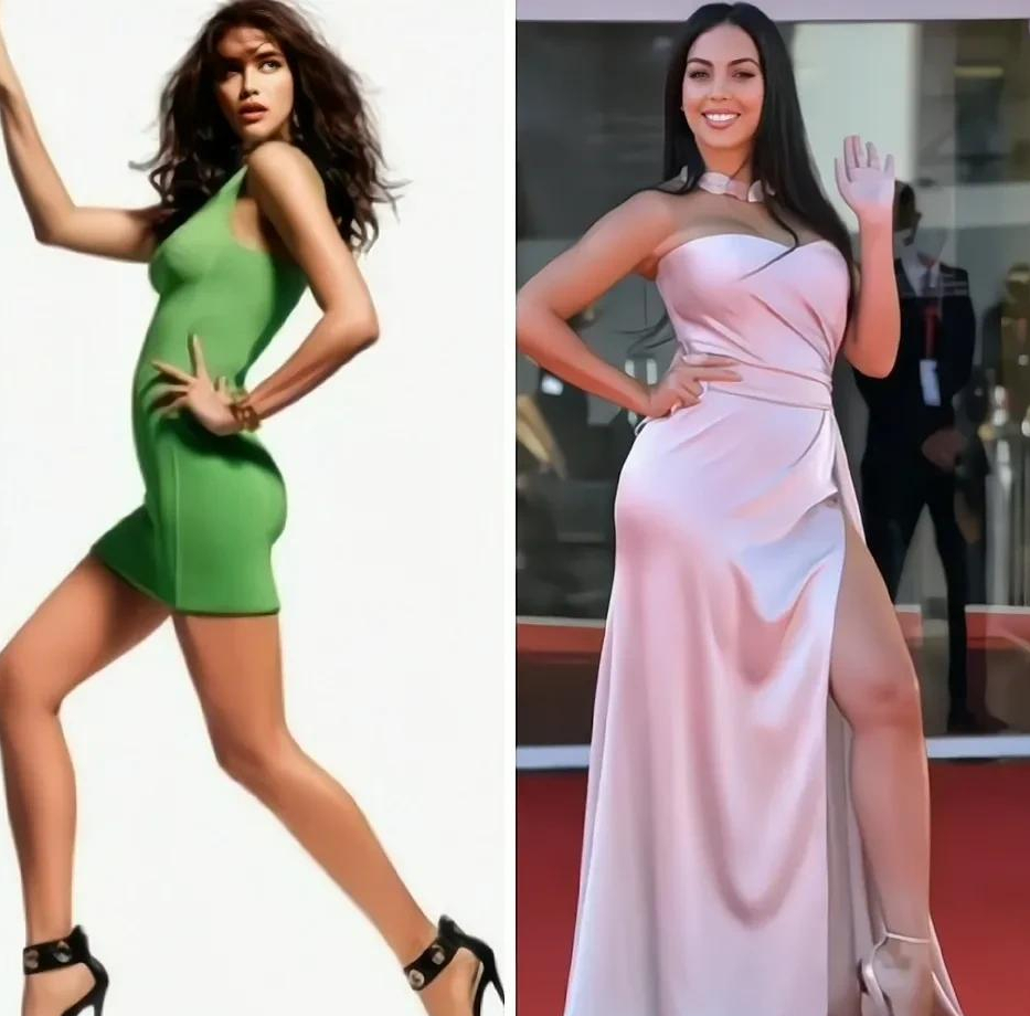 有人说c罗现任身高没170,在165左右,超模伊莲娜178的身高绝对有