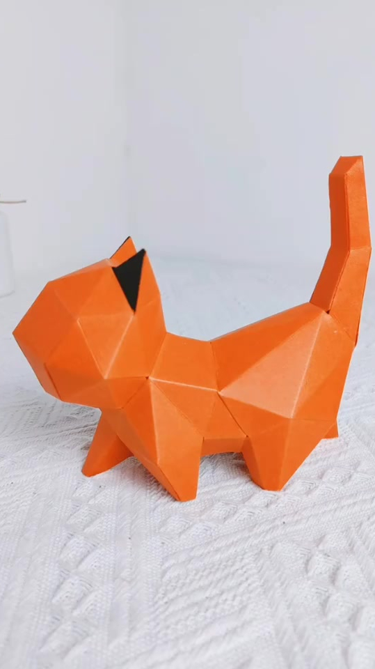 猫咪折纸3d折纸,猫咪折纸模型