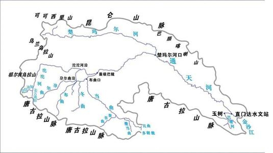 长江源头至终点地图图片