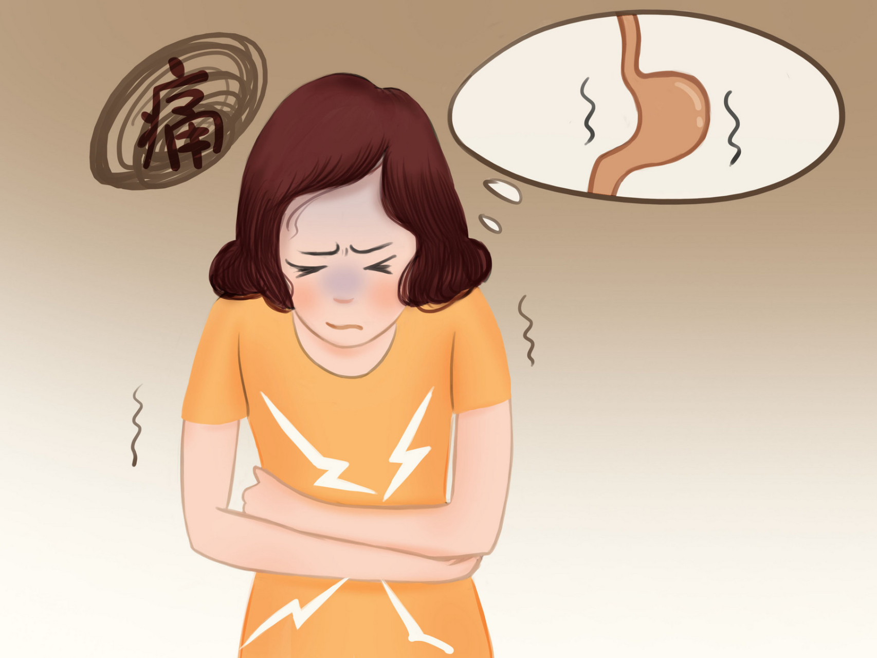 一生气导致的胃痛可能与情绪产生的身体反应有关.