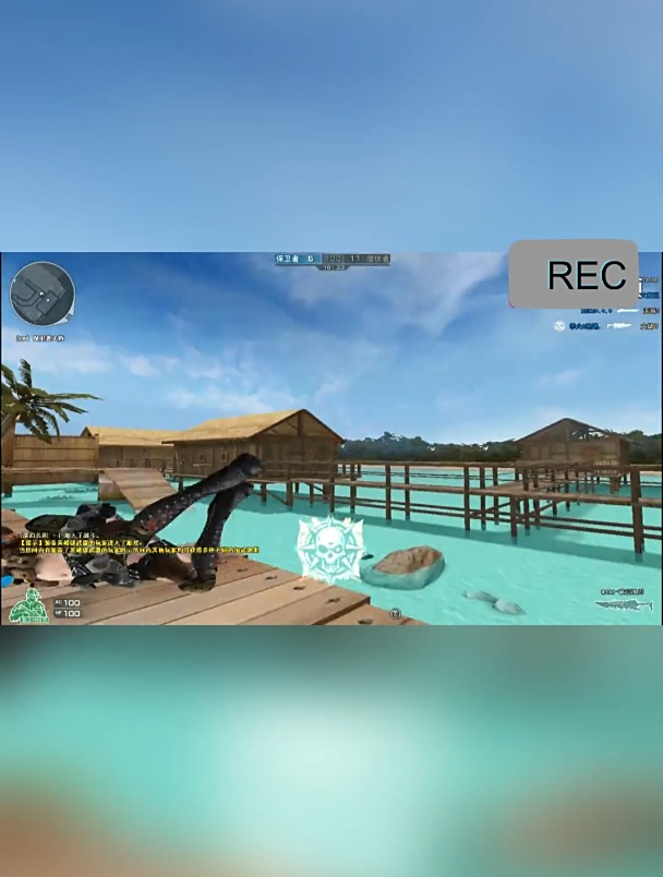 穿越火线cfm4a1破空冰刃海滩派对尝试能否击飞敌人