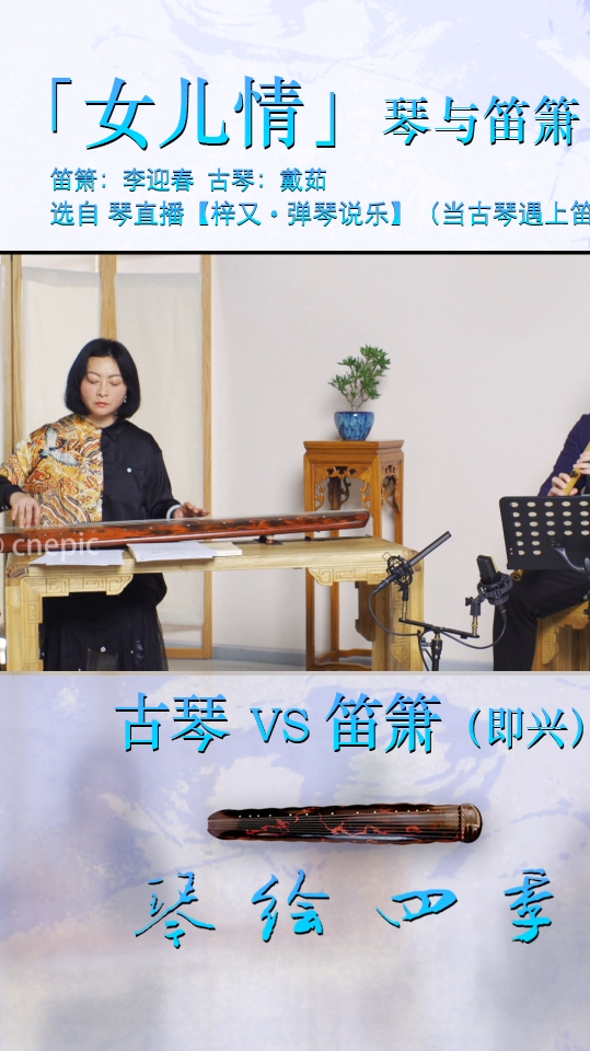 古琴主奏洞箫来合看看有什么不一样女儿情