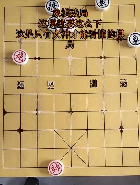 象棋残局这棋就要这么下这是只有大神才能看懂的棋局