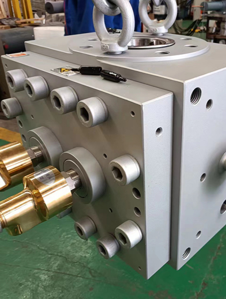 eva熔体齿轮泵 热熔胶熔体计量泵 挤出机熔体泵-度小视