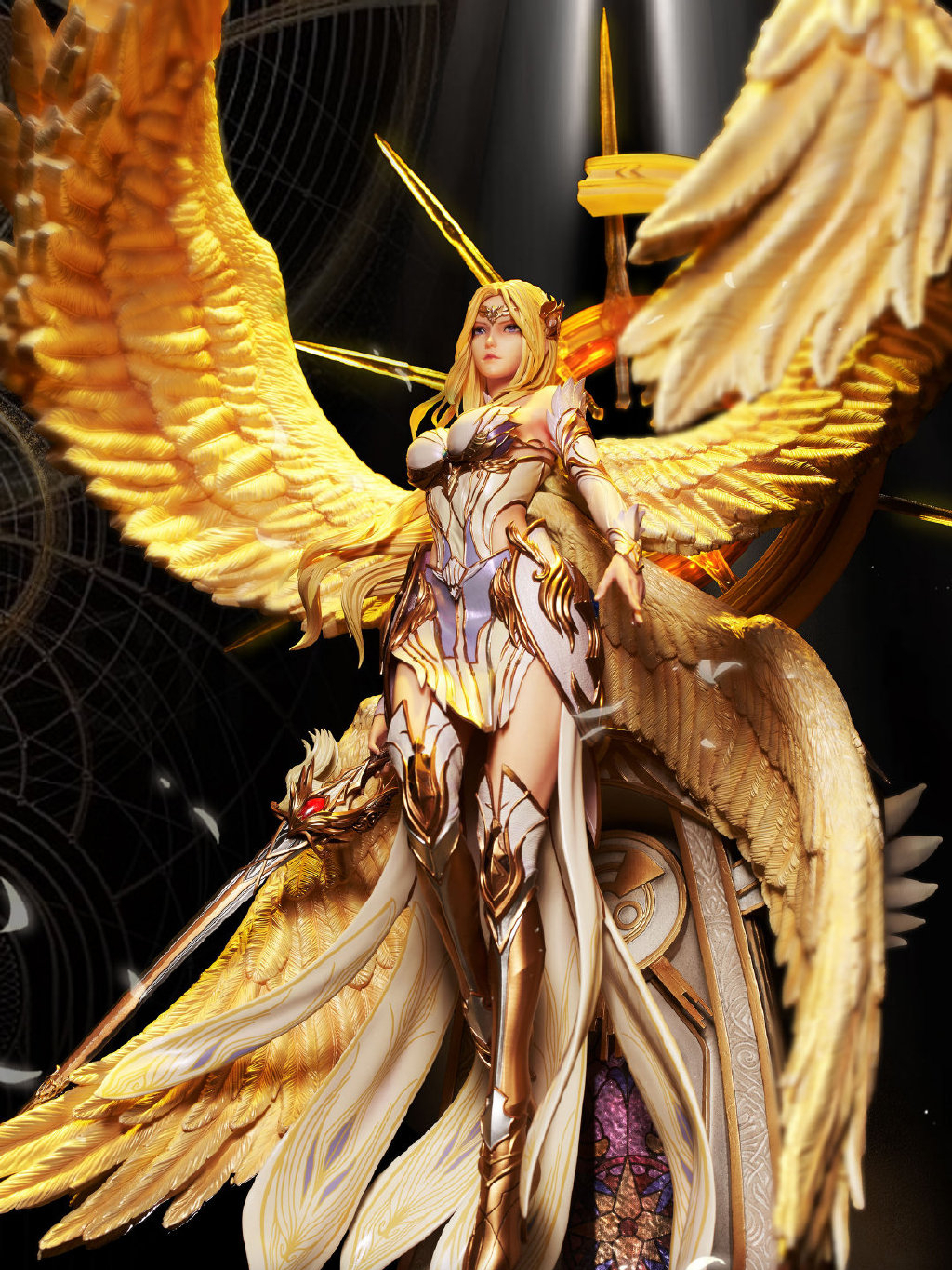 千仞雪终于出手办了,四翼天使绝美亮相,可惜被头发毁了