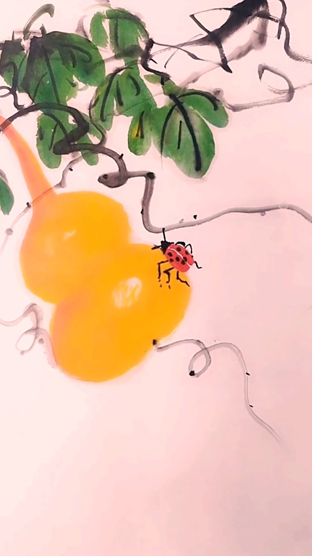 国画写意葫芦 画画 国画 每日一画