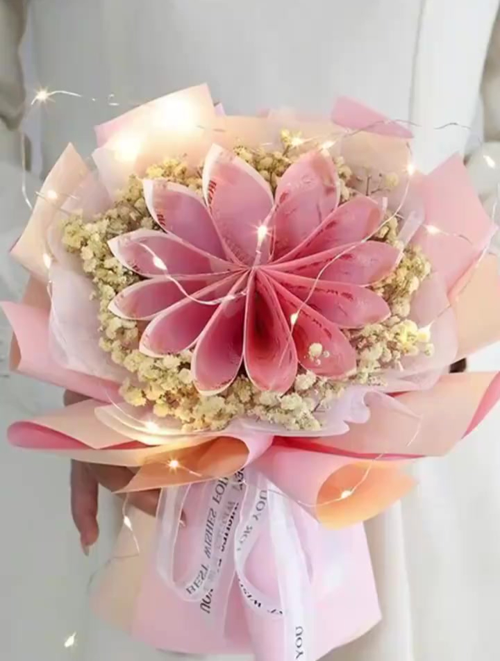 diy创意花束有钱花土豪花礼物手工制作教程-度小视