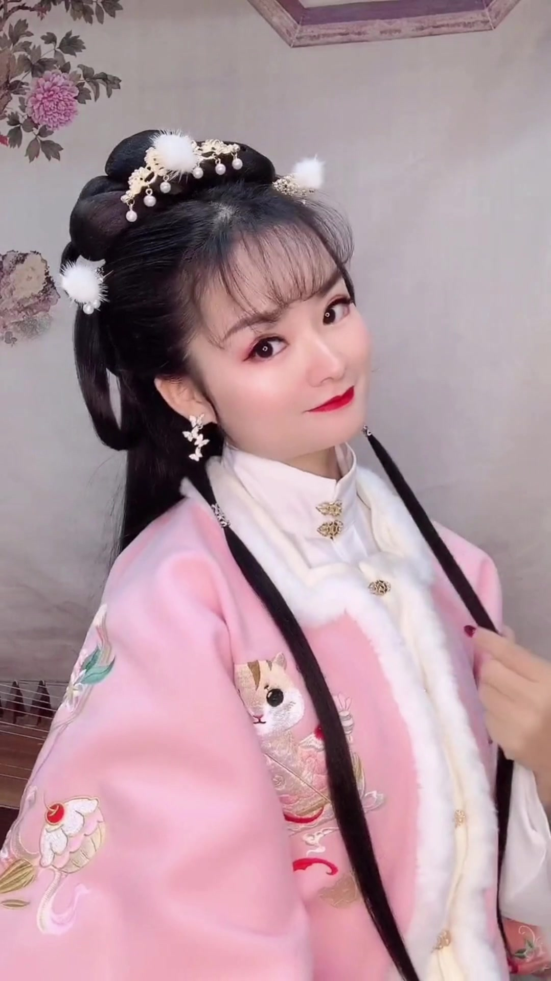 我又来妆嫩装可爱了短发汉服发型教程