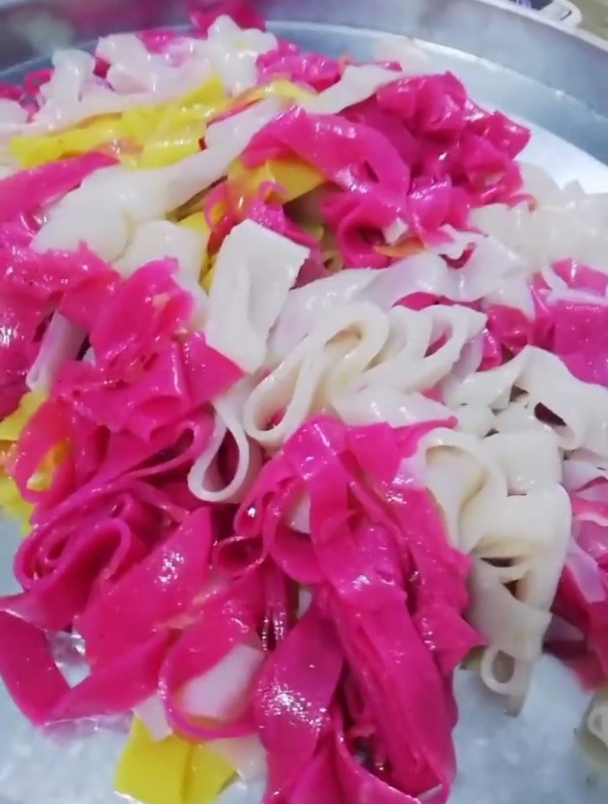 秘制彩色凉皮教学