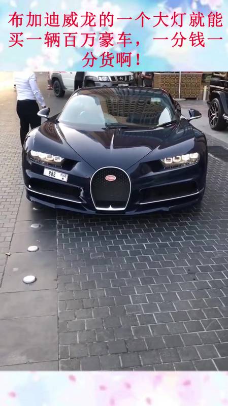 布加迪威龙的一个大灯就能买一辆百万豪车一分钱一分货啊