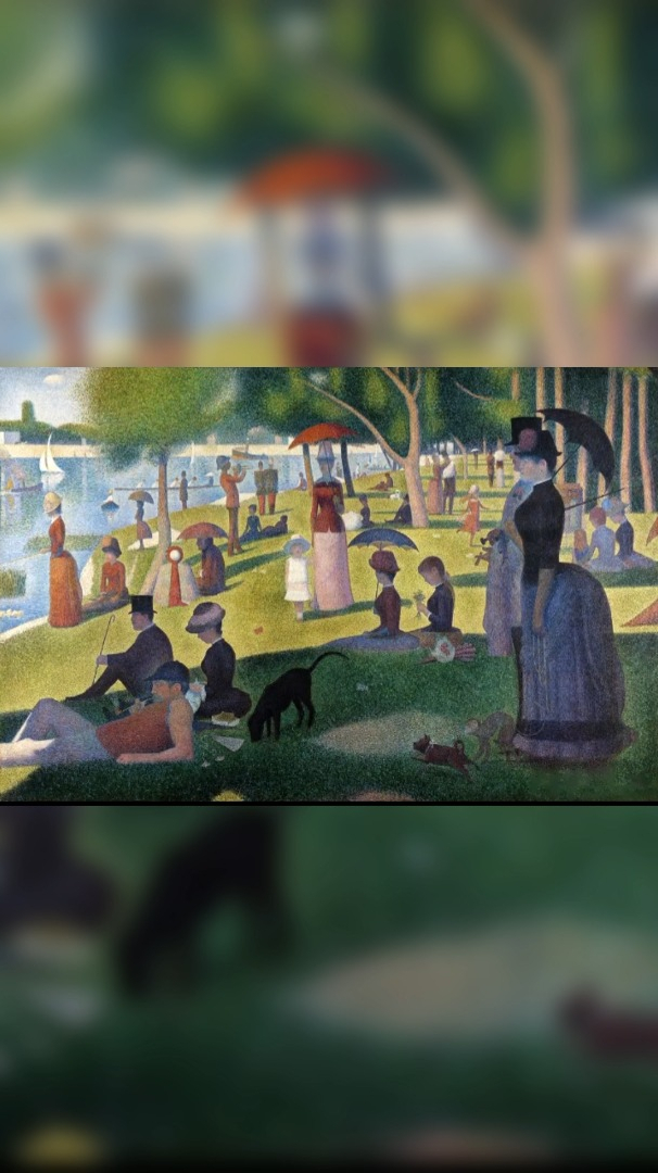 《大碗岛的星期天下午》点彩画新印象主义代表画家乔治修拉