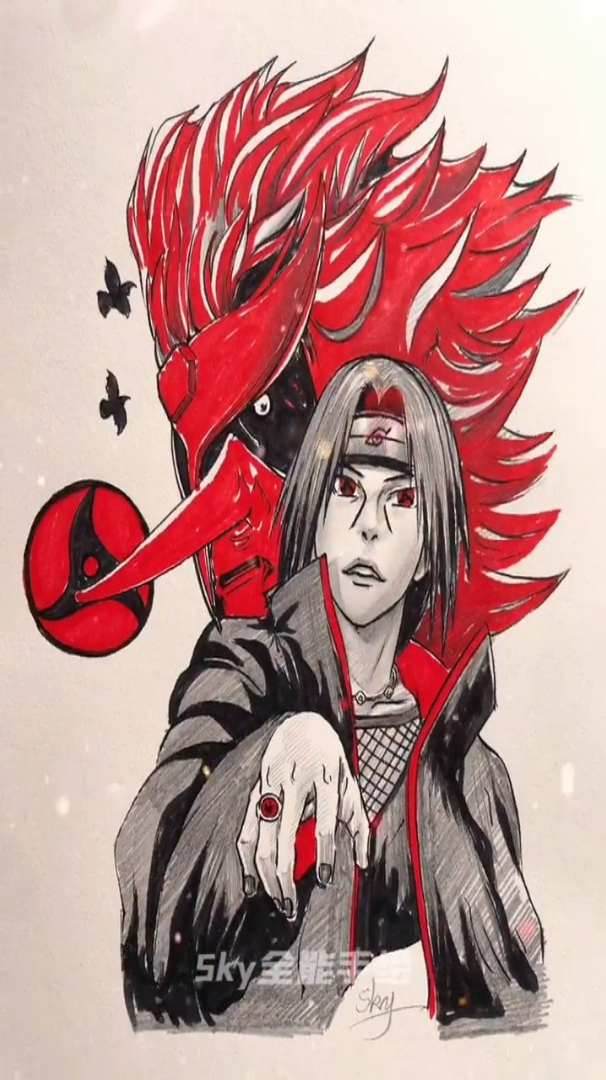 教你手绘帅气的须佐鼬