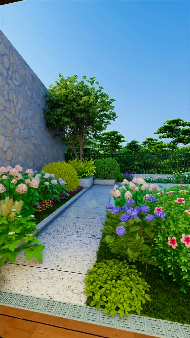 花园花境植物设计 庭院设计 庭院景观 花园设计 别墅花园设计