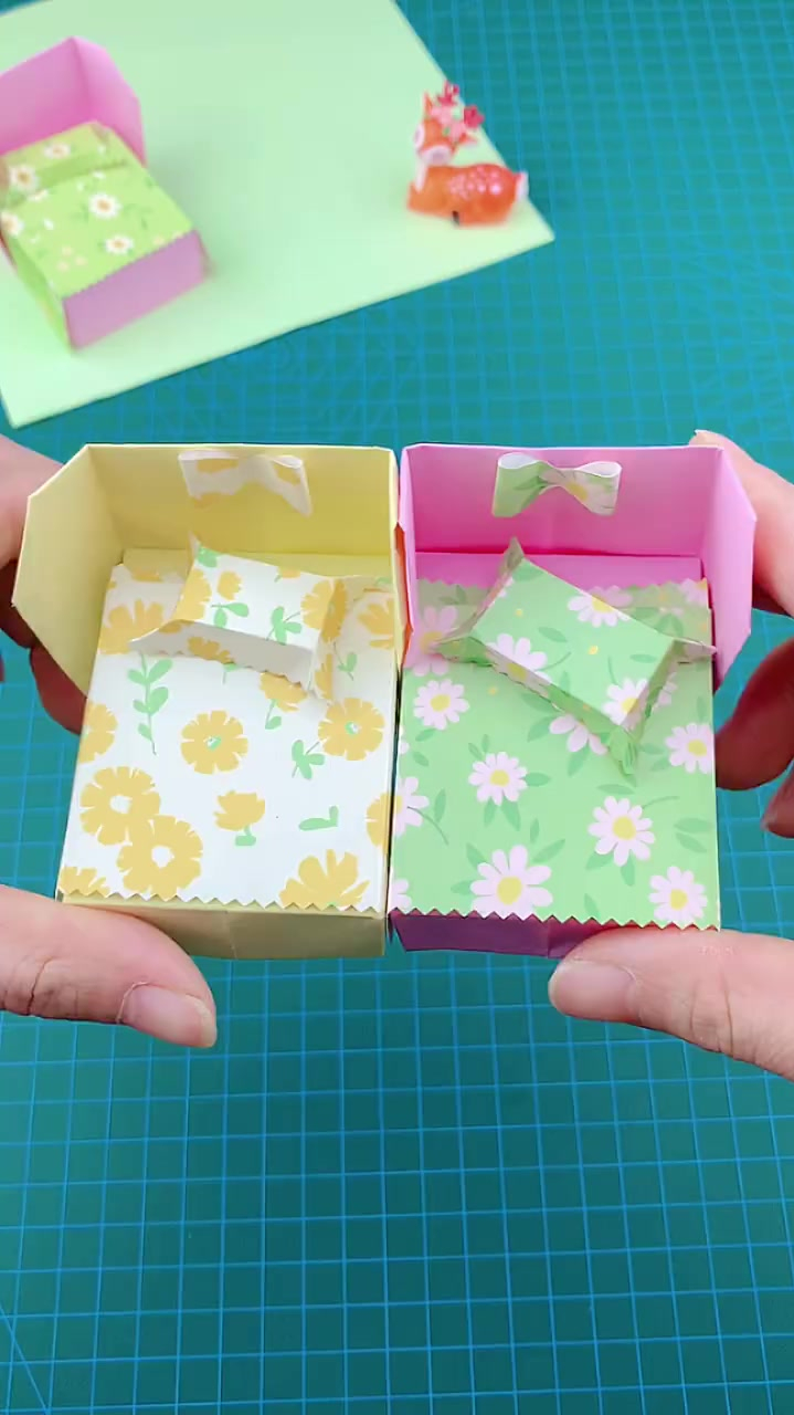 迷你小公主床手工折纸创意