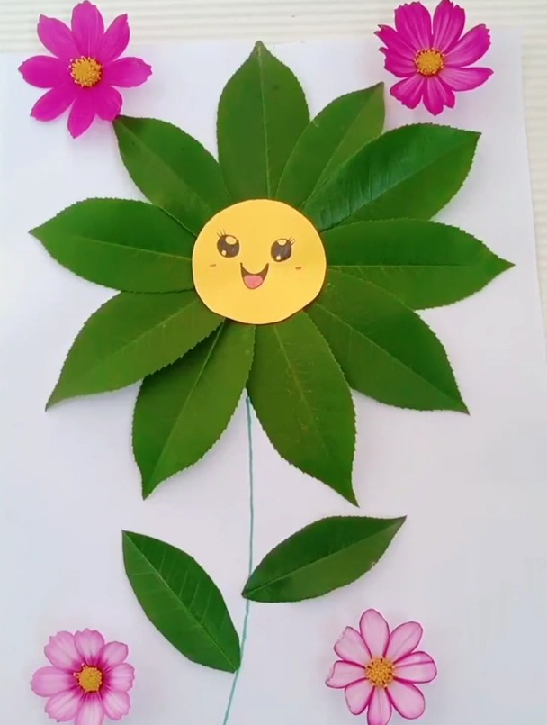 每日手工分享创意手工叶子