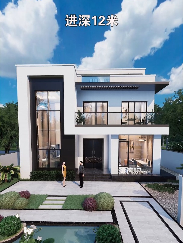 建房说|二层现代风格别墅设计