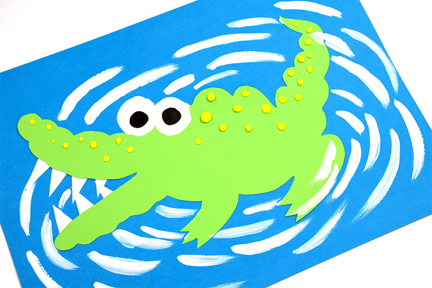 创意儿童绘画——《大嘴鳄鱼》