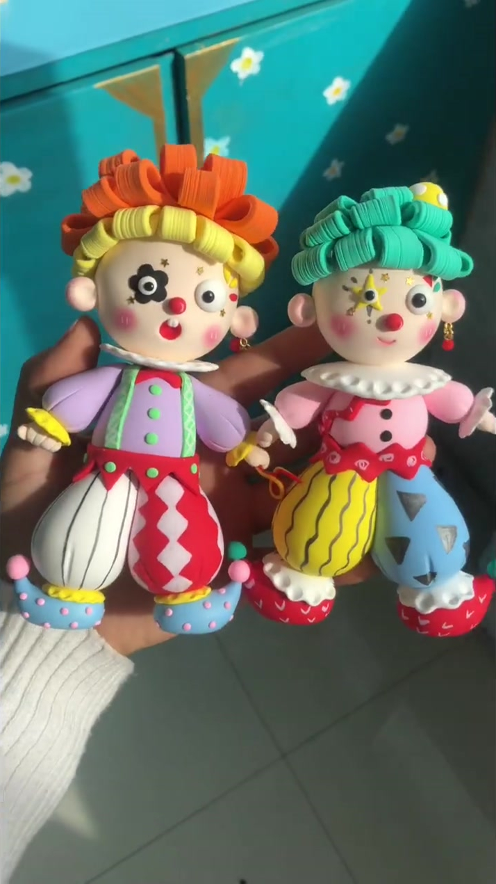 粘土手工小丑教程