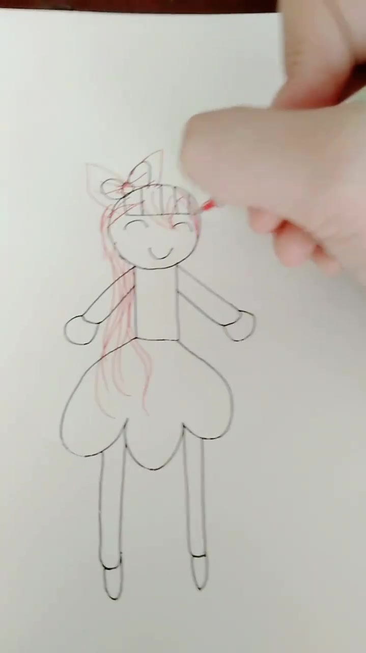 帮妹妹改画的第一天想想脸,眼睛,嘴巴,手,脚怎么改叭