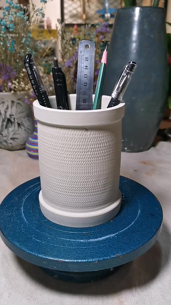 陶艺diy做一个笔筒