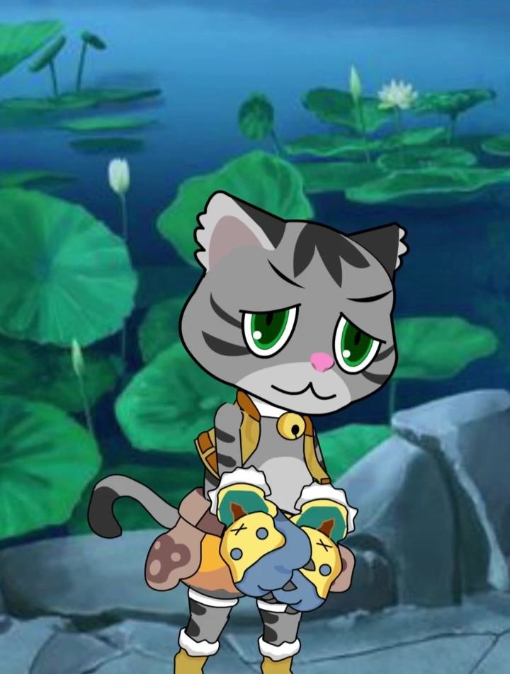 夜晚的湖边,喵地瓜遇见了一个女人