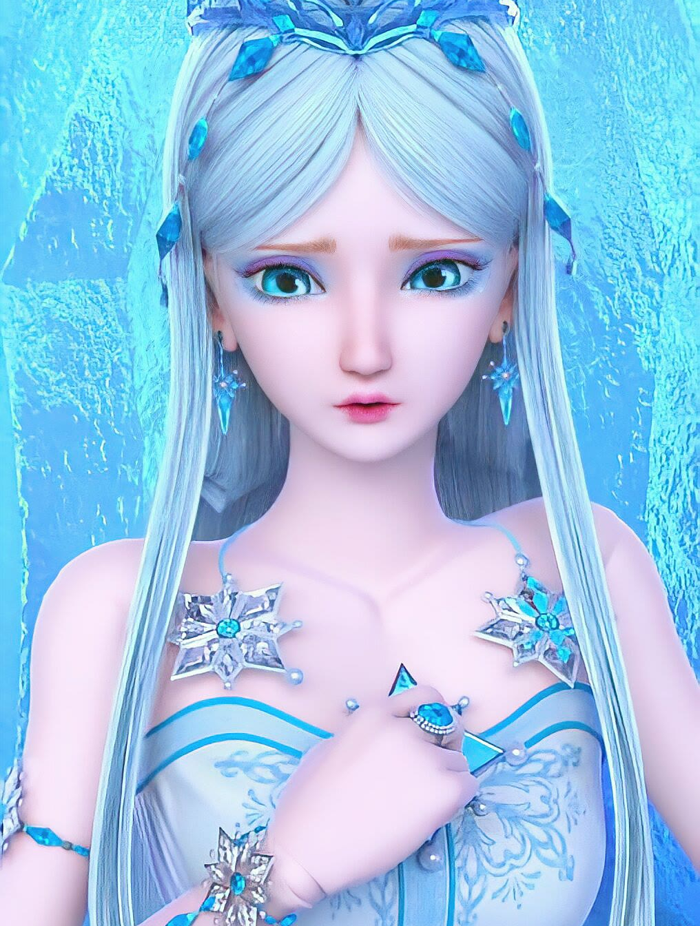 冰公主两次从同样的冰晶出来,却给了我不一样的感觉-度小视