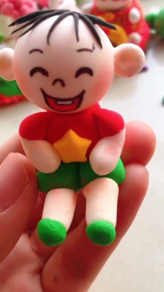 大耳朵图图,超轻粘土手工