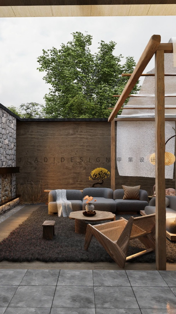 60平米侘寂风庭院丨是你喜欢的吗