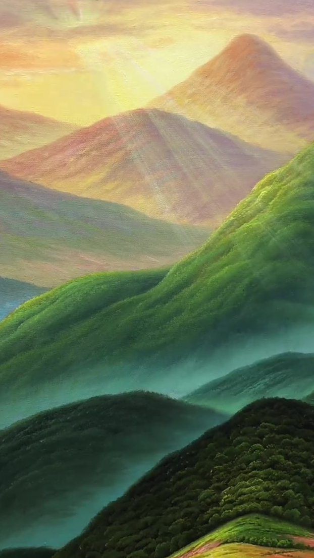 经典时间名画题材巨人山,靠山视频-度小视