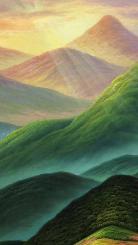 经典时间名画题材巨人山,靠山视频-度小视