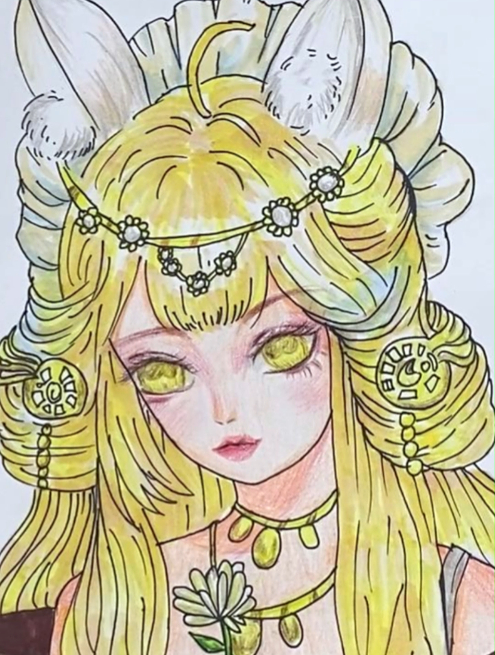 十二星座之金牛座女孩手绘你喜欢谁画的