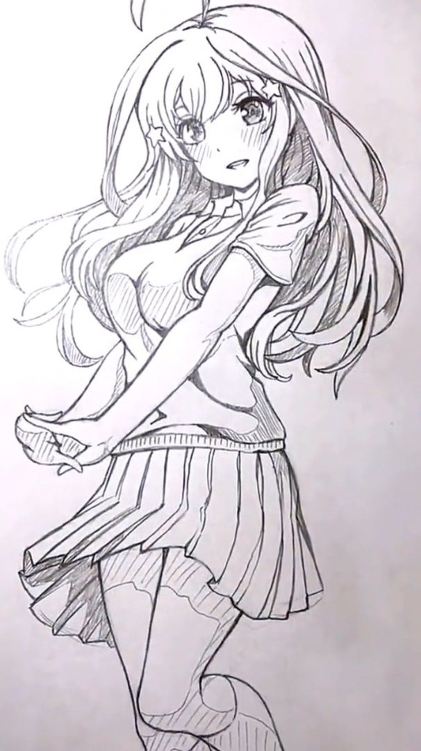 画个美女姐姐,超漂亮的