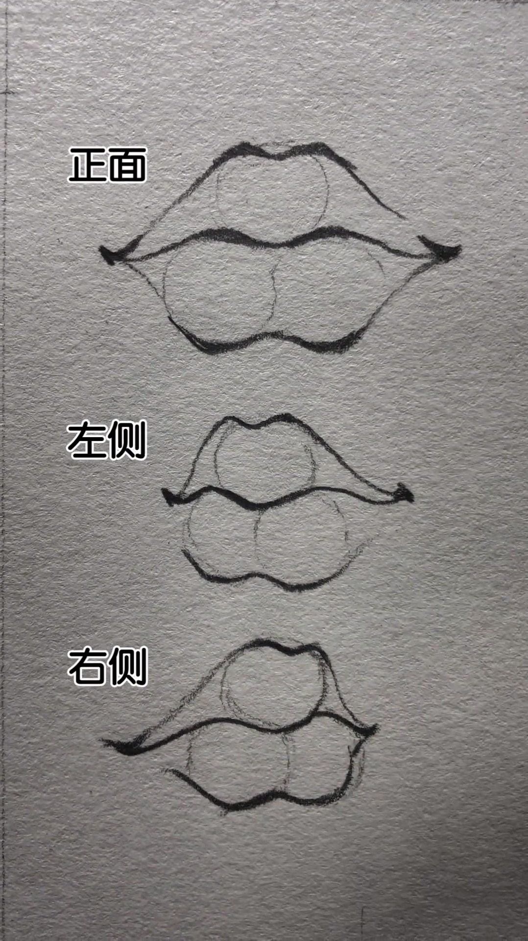 不同角度嘴巴画法你是什么嘴型