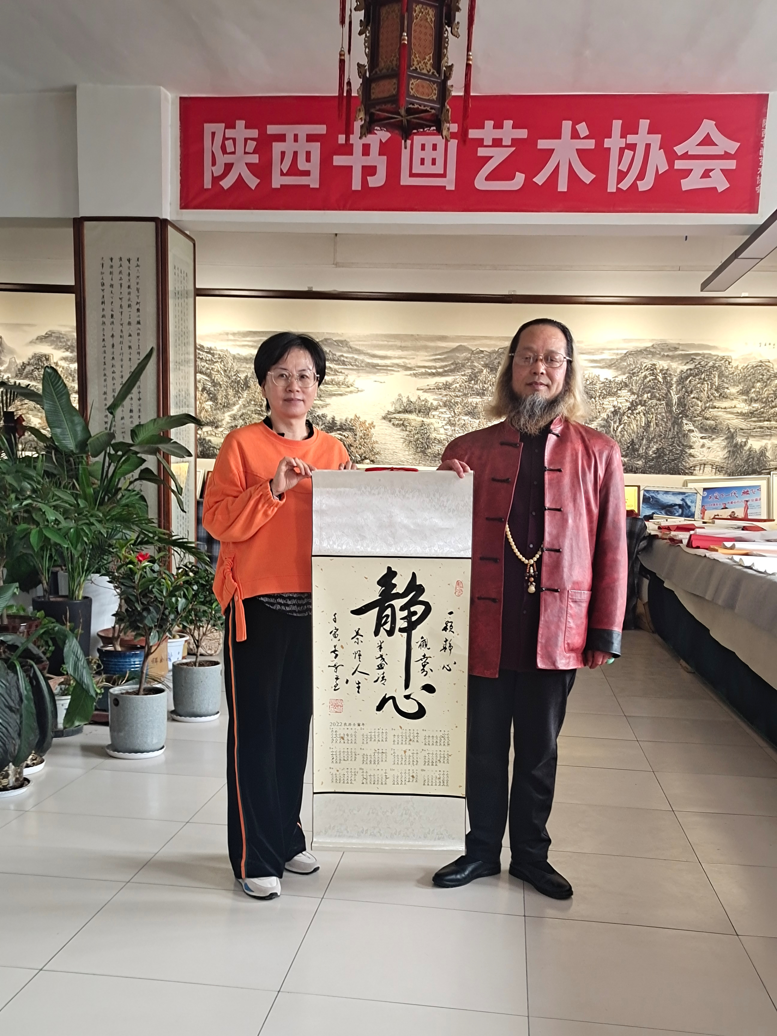 书法家常克洲做客西安华夏平安书画院