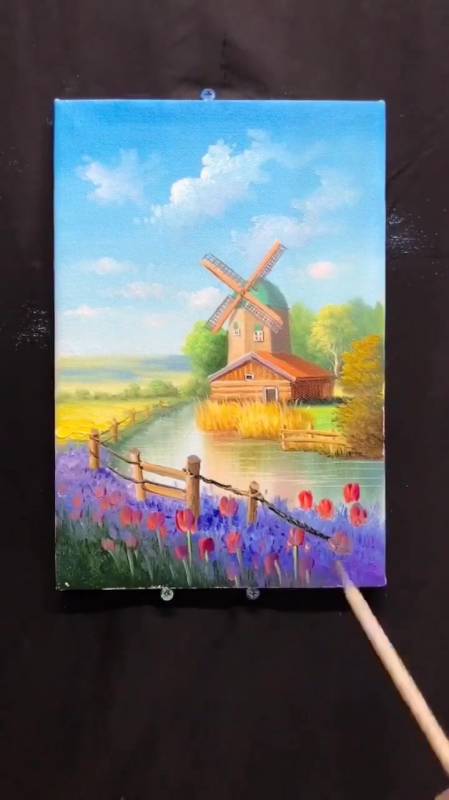 一看就会的简单小油画油画