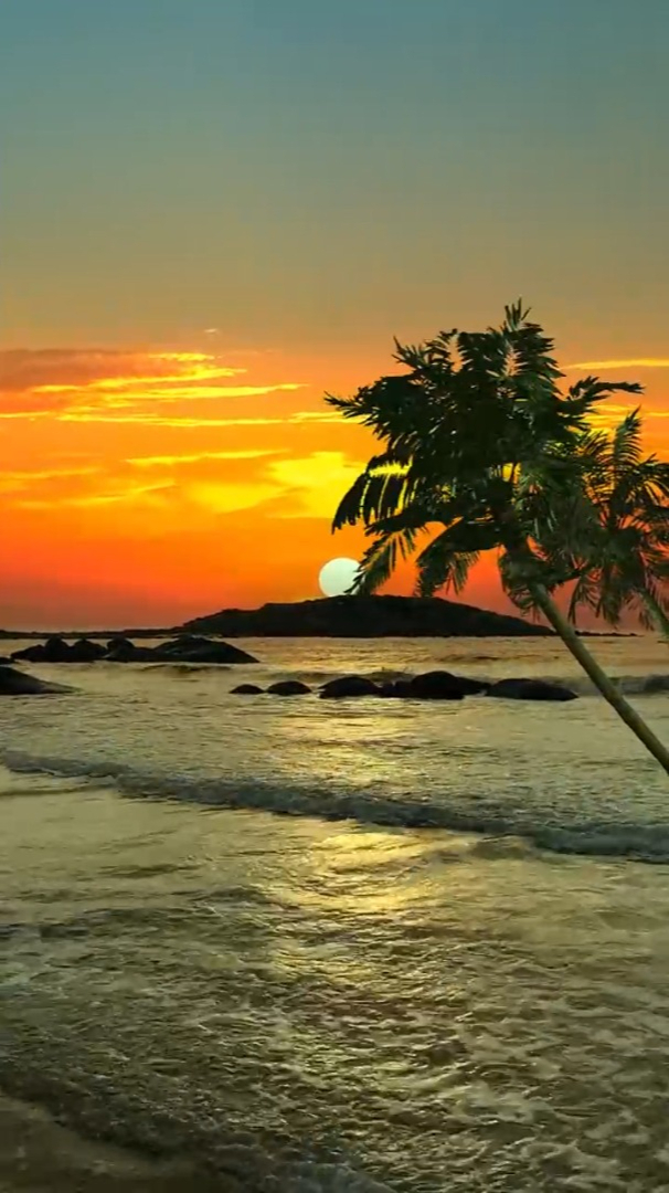 治愈娱乐风景:世界上美好的东西不太多,傍晚海边