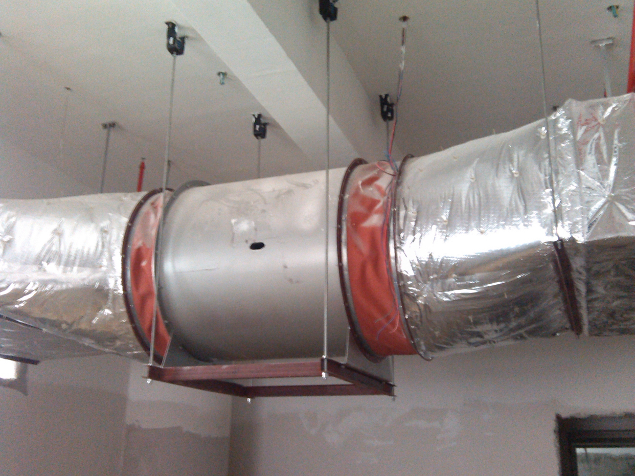 吊装风机如何安装?怎么配合弹簧减震器达到降噪?看大神们怎么办