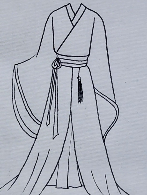 画古风男装不喜勿喷简笔画