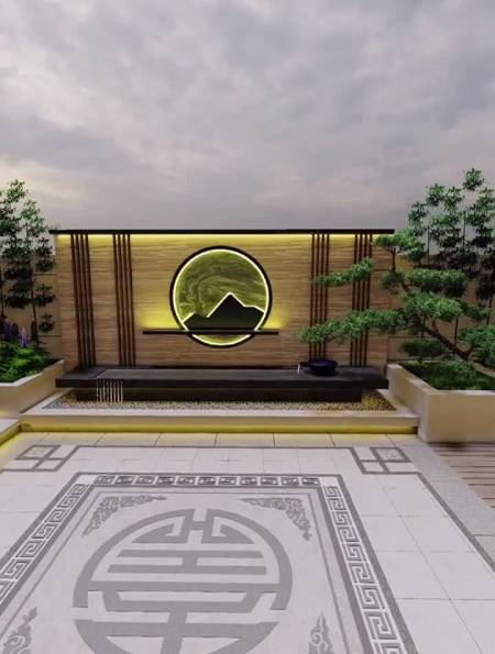 最美新中式庭院背景,有院子我就这么做-度小视