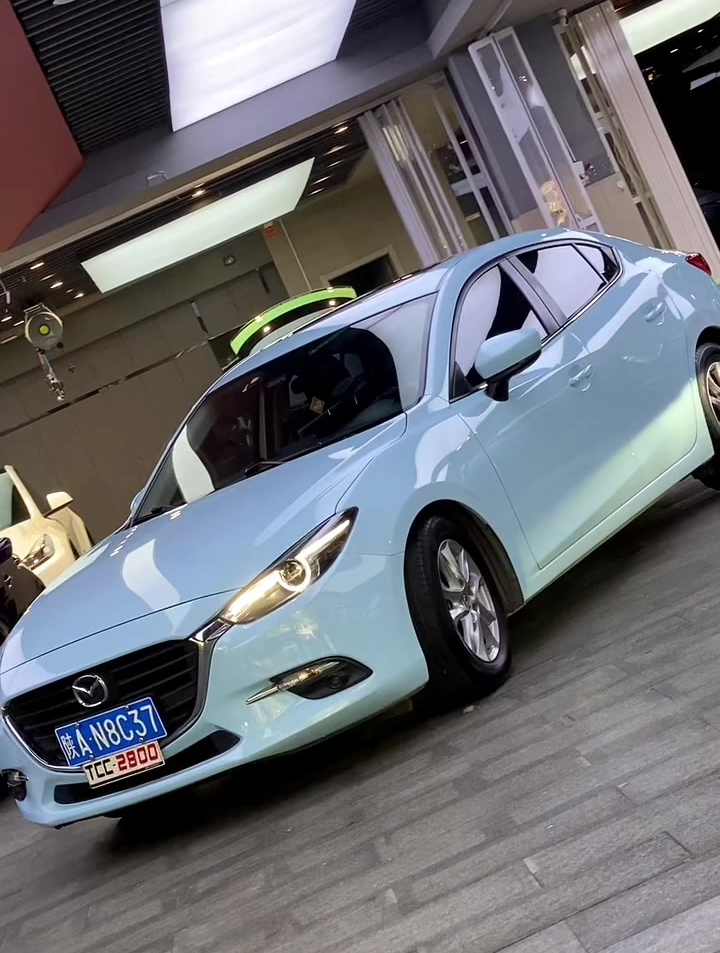 昂克赛拉改色冰川蓝,这种蓝色你们能欣赏得了吗?-度小视