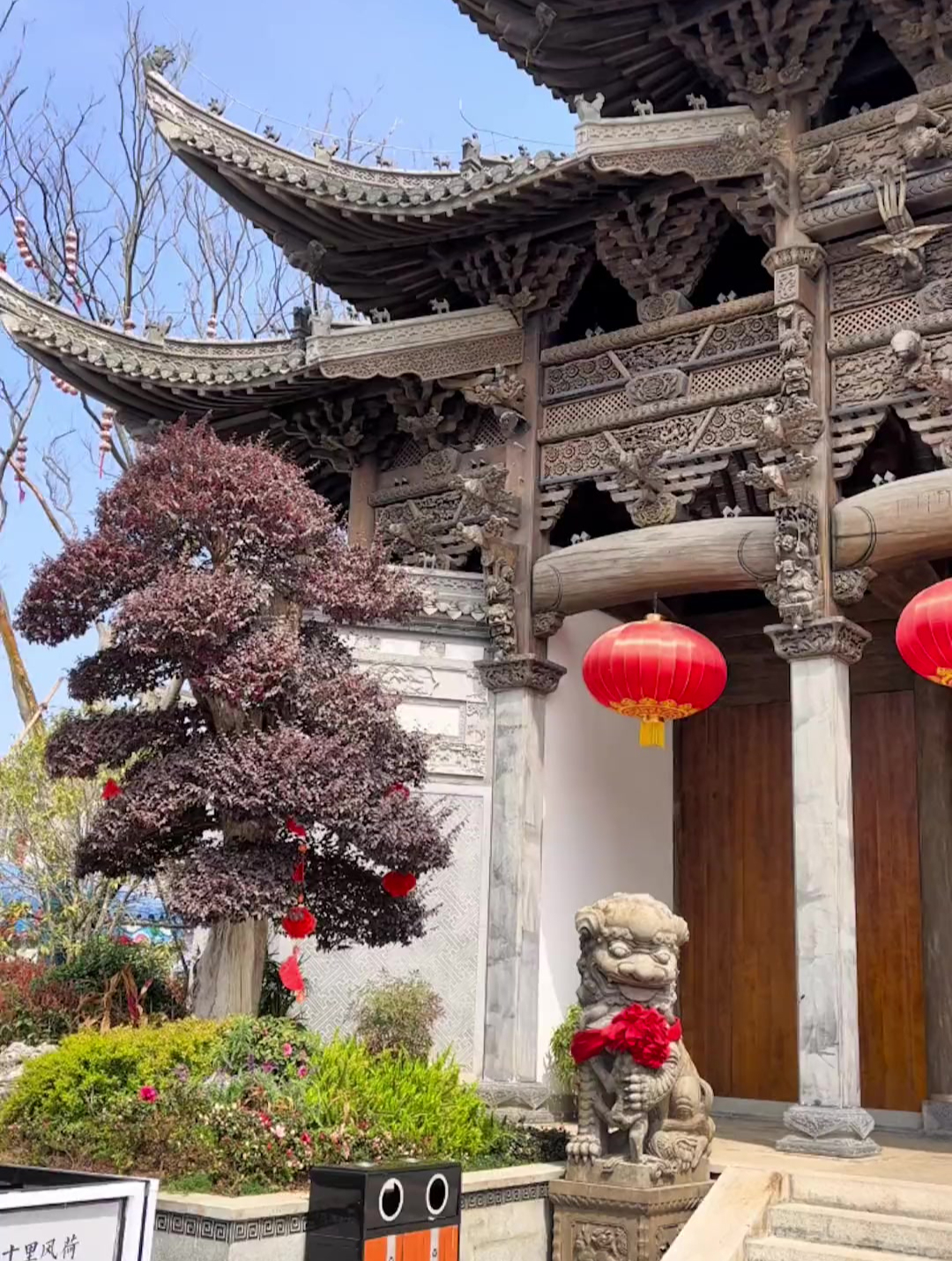 历经千辛万苦将这栋明代"淮王府"修缮完工,雕龙画凤全榫眸结构-度小视