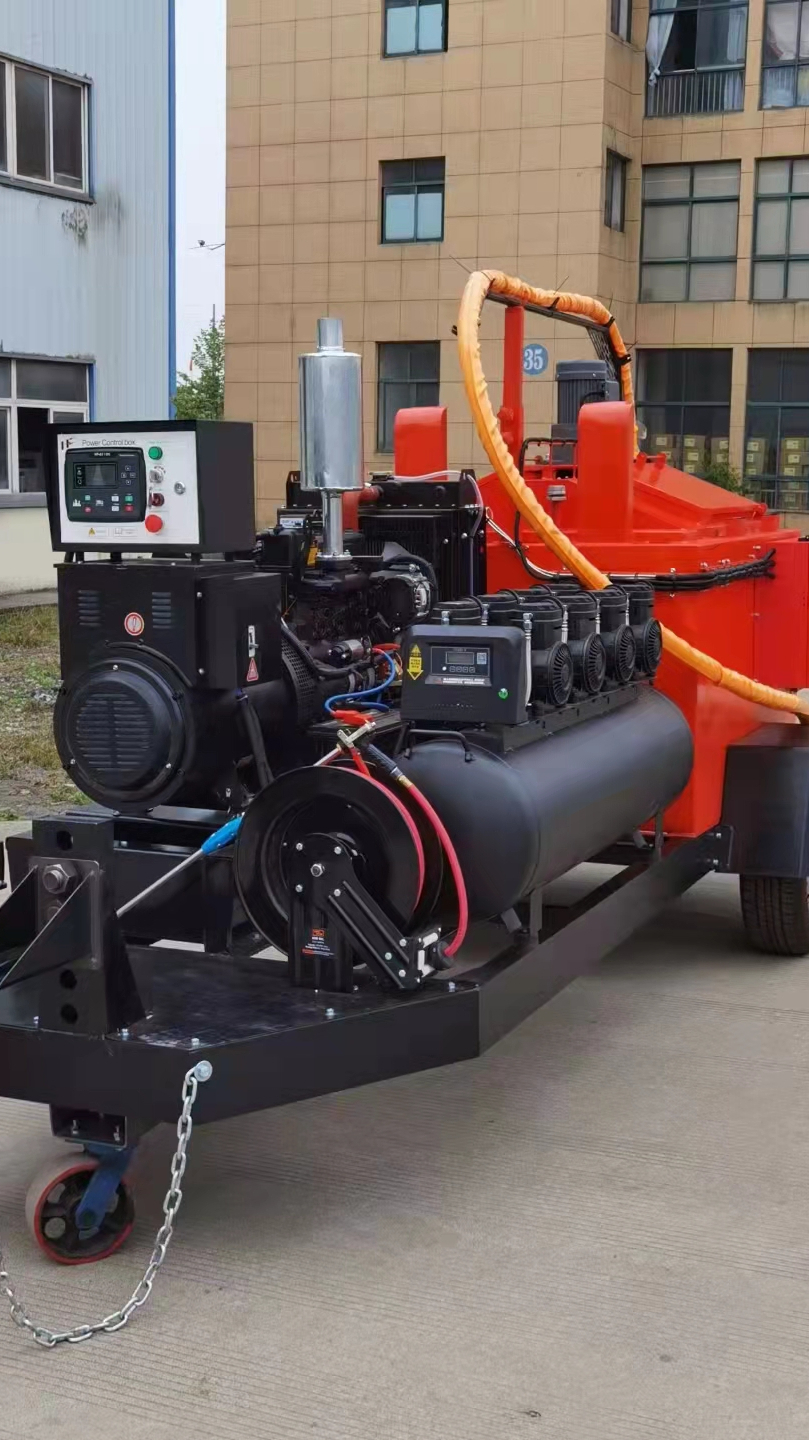 沥青路面灌缝机 60升-800升灌缝机 路面裂缝灌缝修补设备-度小视