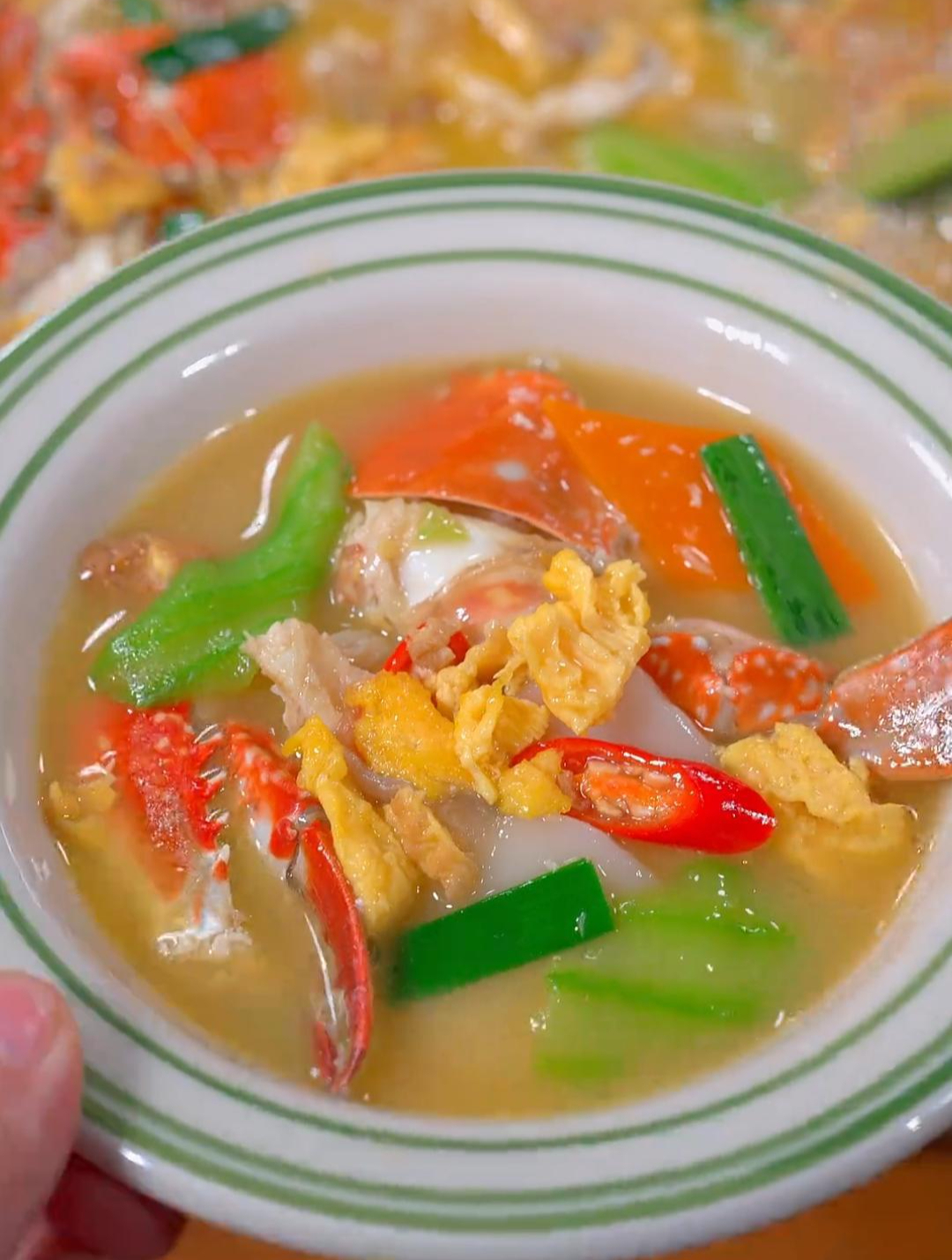 梭子蟹年糕汤,汤鲜味美年糕软糯太好吃了