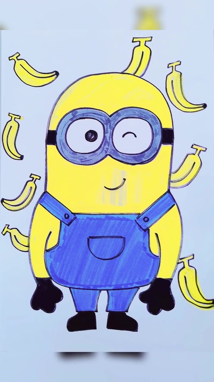 可爱小黄人简笔画