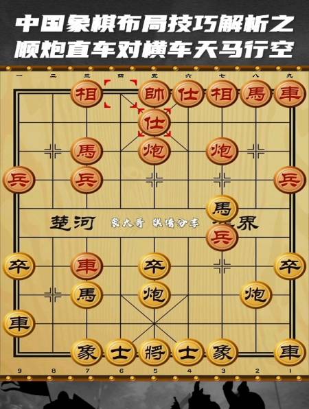 中國象棋佈局技巧解析之:順炮直車對橫車天馬行空-度小視