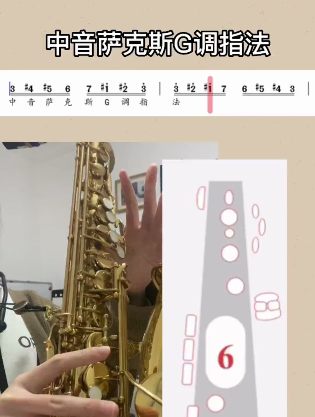 大家都说有点快,今天放慢了一倍,大家看看可以不?萨克斯指法