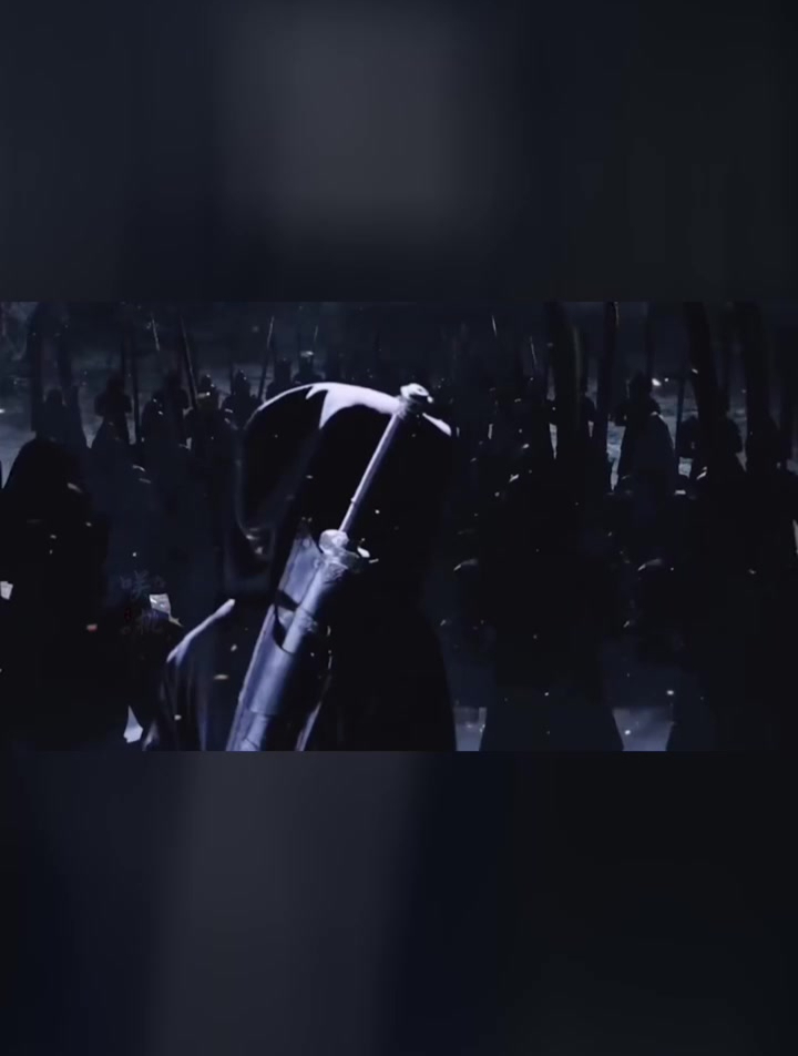 一身连衣帽 一把黑金古刀 一抹孤寂的背影