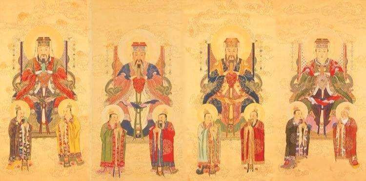 道家四御:玉皇大帝,北极大帝,勾陈大帝,后土娘娘