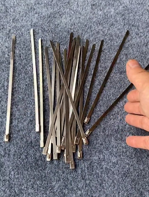 6mm自锁式金属固定强力铁扎带绑带捆扎带扎丝抱箍-度小视