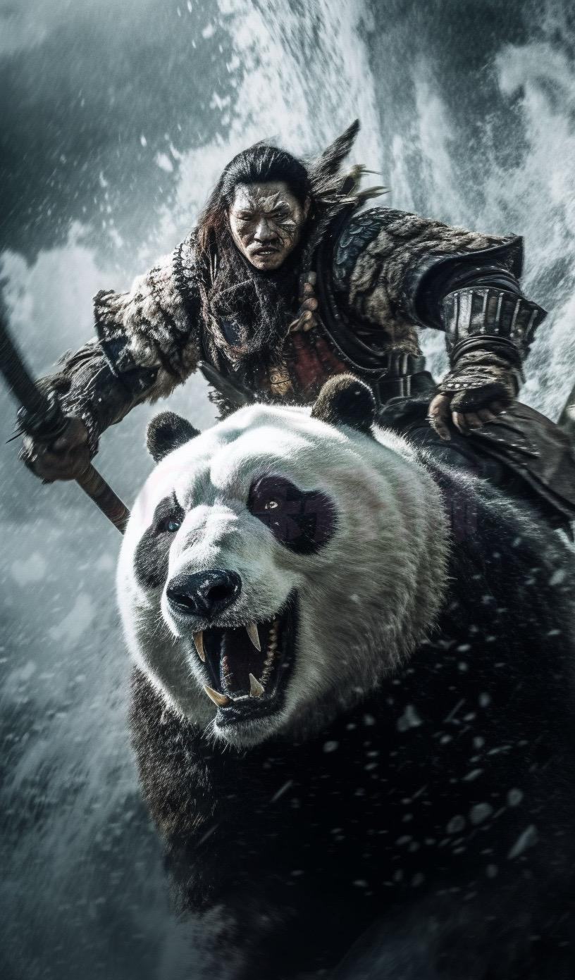 如果传说中"蚩尤骑大熊猫作战"是真的,那么场景一定是这样的!